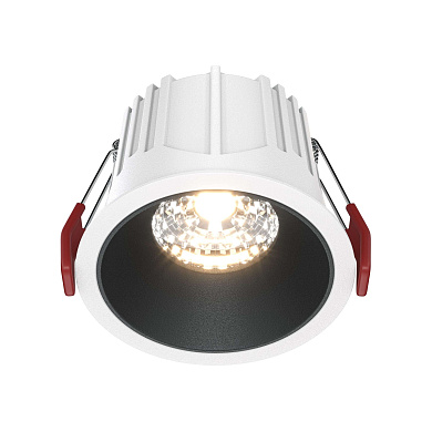 Alfa LED Maytoni встраиваемый светильник DL043-01-15W3K-RD-WB бело-черный