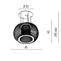 Metal Lux Impossible C 65 SP люстра с металлическим рассеивателем чёрный 242.065.03E — фото 3