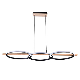 A3913SP-24BK Arte Lamp FLUIDO подвесная люстра с кольцевыми элементами черный