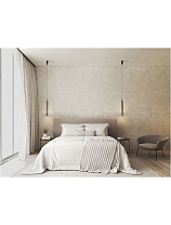 Light Smokey Gray Glass Matt Black Metal LED 7 Watt 220-240 Volt 284 Lm 3000K IP20 D:8 H:180cm