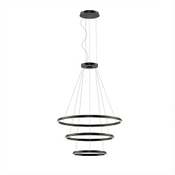 CS4L-00W9AZDU05 Leds C4 Circular многоуровневая подвесная люстра с тремя кольцами черного цвета