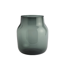 SILVAS20A03 Muuto Silent высокая тёмно-зелёная стеклянная ваза куполообразной формы