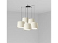 64314-54-5L CONGA BLACK PENDANT LAMP ø500*350*ø450 WHITE LAMPS подвесной светильник Faro barcelona