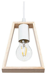 A8030SP-1WH Arte Lamp Brussels подвесной светильник с деревянной рамкой и стеклянным плафоном