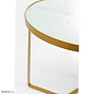 84729 Приставной столик Marble Gold Ø45 Kare Design