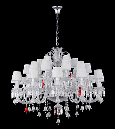 PRINCESS SP30 Crystal Lux PRINCESS многоуровневая люстра с хрустальными подвесками и декоративными элементами