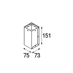 12379730 Modular Accessories монтажный конбокс прямоугольной формы