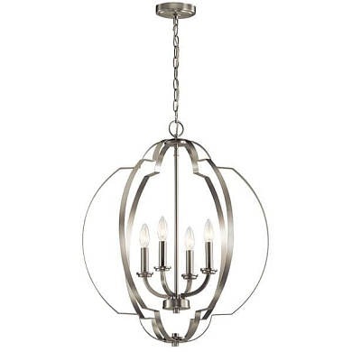 Voleta 26.25" 4 Light Foyer Pendant Brushed Nickel подвесной светильник 42138NI Kichler