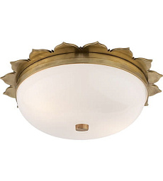AH4029NB-WG Visual Comfort Rachel встраиваемый потолочный светильник с круглым плафоном и декоративной латунной рамой