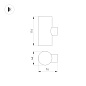 Уличный настенный светильник Up Down Arlight KT-RAY-WALL-TWIN-R46-2X3W — фото 1