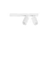 Sandy White Aluminium LED GU10 2x10 Watt 100-240Volt IP20 Bulb Excluded L:35 W:6 H:13.7 cm