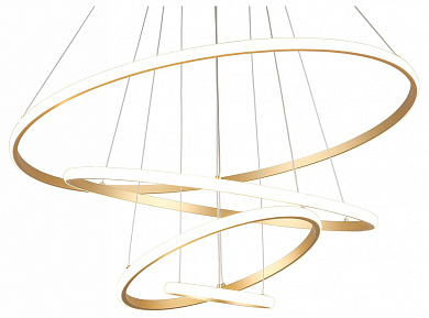 подвесной светильник многокольцевой бронзовый