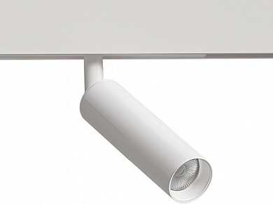 светильник для магнитного трека с цилиндрическим корпусом белого цвета 48V