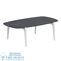 СТОЛИК TEA TIME 120X65CM H40 WHITE CERAMIC BIANCO STATUARIO Royal Botania