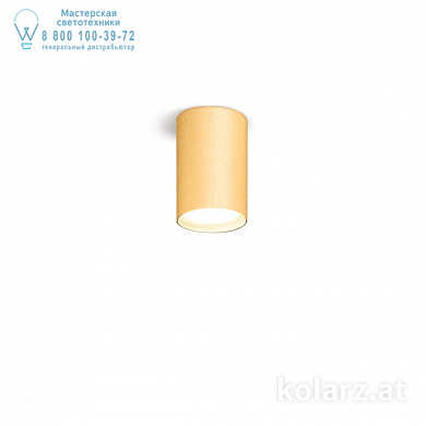 Kolarz TUBO A1347.11.Au/10 точечный светильник золото 24 карата ø8cm высота 1cm 1 лампа gx53