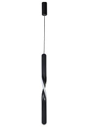 CLT 034C600 BL Crystal Lux Sway подвесной светильник с вытянутыми элементами из металла в черном цвете