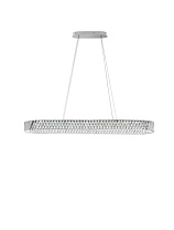 Triac Dimmable Clear Crystal & Nickel Metal Base LED 82Watt 220-240Volt 5740Lm IP20 3000K L:119 W:34.5 H:210 cm