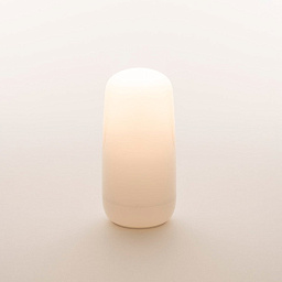 0181020A Artemide Gople настольная лампа с цилиндрическим матовым абажуром и мягким рассеиванием света