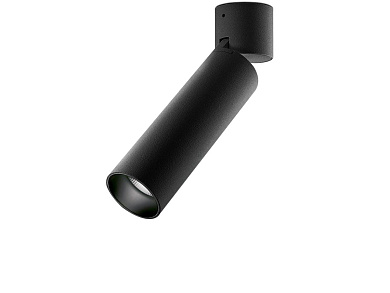 потолочный направленный спот с чёрным корпусом