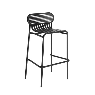 M0745401 WEEK-END Petite Friture Барный стул садовый металлический черный H80