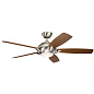 54" Geno Fan Brushed Stainless Steel люстра-вентилятор 330001BSS Kichler — фото 3