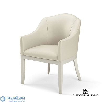 Grace Dining Chair-Antique White-Milk Leather Global Views кресло