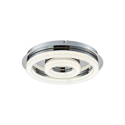 FR6001CL-L33CH Freya Caprice потолочный светильник с кольцевым LED-модулем и рассеивателем из акрила хромированный