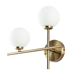 A3988AP-2AB Arte Lamp BOLLA-PICCOLO настенное бра с двумя шарообразными плафонами бронзового цвета