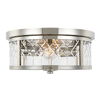 Alec Flush Mount полированный никель с прозрачным стеклом