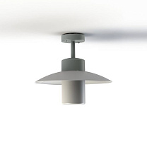 Aubanne N° 2; Frosted glass E27 23W; Metal grey