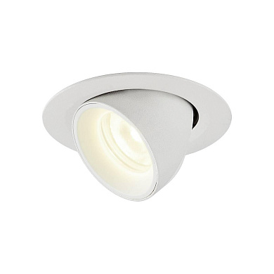 1005862 SLV NUMINOS® GIMBLE XS DL светильник встраиваемый 200мА 7Вт с LED 4000K, 730лм, 40°, белый