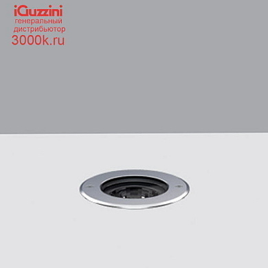 E125 Light Up iGuzzini Recessed floor luminaire Earth D=144 mm - Warm White - Adjustable Spot optic - DALI