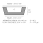 CONIC JARDINIERE POT 100x40x40 горшок, Vondom — фото 1