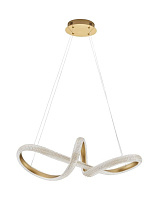 Traic Dimmable Brass Gold Aluminiun & Acrylic LED 42 Watt 220-240 Volt 3400Lm 3000K IP20 D: 75.5 H: 120 cm