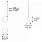 17112 4327 Lodes Random Solo 14 SP светильник дизайнерский комбинируемый дымчатый — фото 3