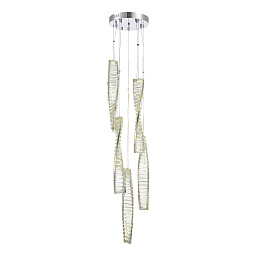 SL6205.103.05 ST-Luce Elika подвесной светильник с тремя скрученными элементами из хрома