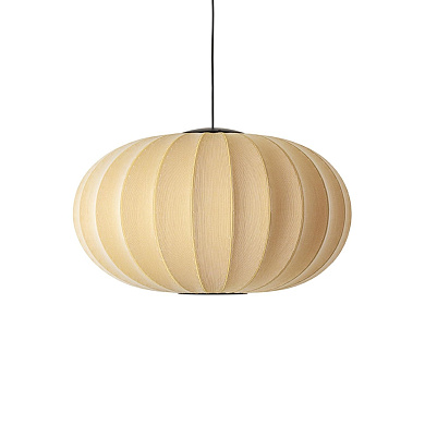 KWO76 SU LED Knit-Wit Made By Hand Подвесной светильник с овальным абажуром жёлтого цвета с LED