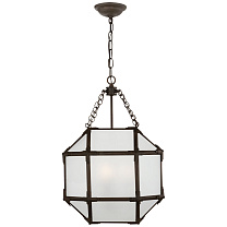 Morris Small Lantern античный цинк с матовым стеклом