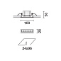 EJ96 Laser Blade XS iGuzzini Recessed Frame section 5 LEDs - integrated ON-OFF - Wall Washer Longitudinal Glare Control