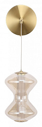 SL6136.201.01 ST-Luce SPINE настенное бра с фигурным плафоном из прозрачного стекла