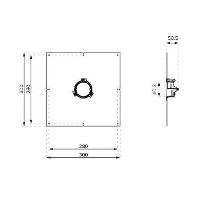 Монтажный комплект Kreon Concrete Plasterkit Aplis Il 60