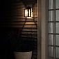 Marimount 12.75" 1 Light Outdoor Wall Light with Clear Ribbed Glass Black уличный настенный светильник 59017BK Kichler — фото 1