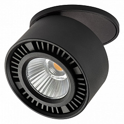 214807 Lightstar Forte inca встраиваемый потолочный спот черного цвета с глубоким отражателем