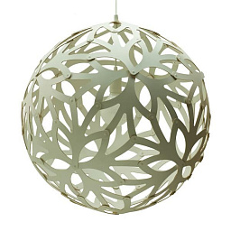 204 David Trubridge Floral Подвесной светильник из фанеры белого цвета с двухсторонней отделкой Ø100