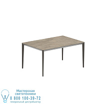 СТОЛ U-NITE 150X100CM БРОНЗОВЫЙ С КЕРАМИЧЕСКОЙ СТОЛЕШНИЦЕЙ TERRA SABBIA Royal Botania