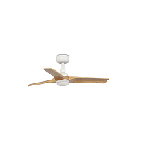 HEYWOOD LED S White/pine fan 10W SWT Wall Control black