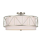 Birkleigh 4 Light Semi Flush Satin Nickel потолочный светильник 52076SN Kichler