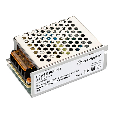 026682 Arlight блок питания ARS-25-24 (24V, 1.1A, 25W)