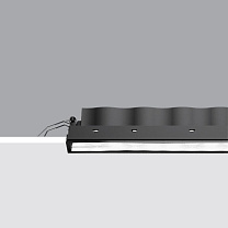 Laser Blade Minimal section 2 x 5 LEDs - Wall Washer 24.5W 779.8lm - 4000K - CRI 95 - DALI-2 - Colour: Black