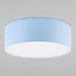 a059786 TK Lighting Rondo накладной потолочный светильник с цилиндрическим текстильным абажуром